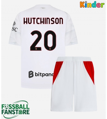 AC Milan Omari Hutchinson #20 Replik Auswärtstrikot Kinder 2026-27 Kurzarm (+ Kurze Hosen)